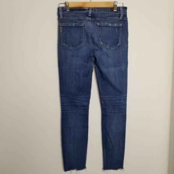 Paige Jeans Womens Size 27 Verdugo Ankle Cropped Distressed Raw Hem Skinny - Picture 7 of 16